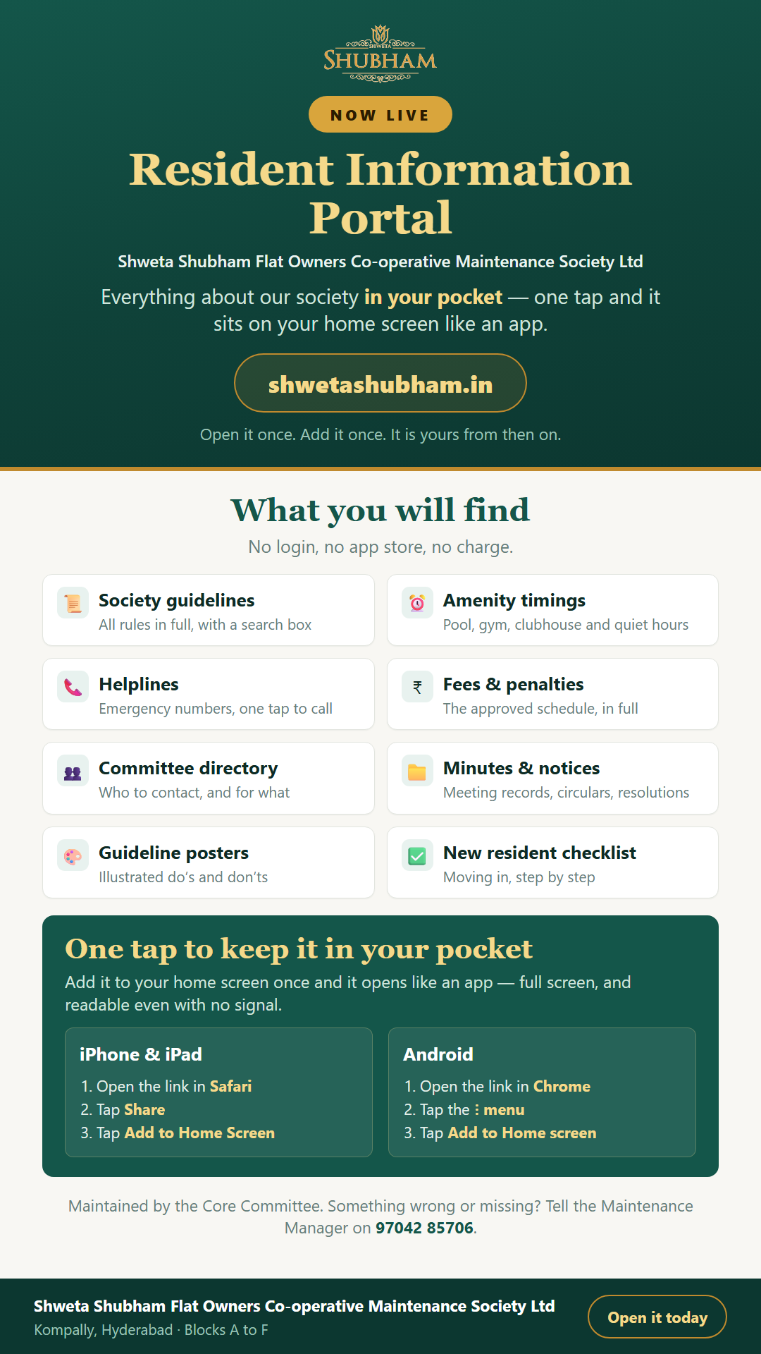 Resident Information Portal is now live